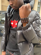 YNC X NEVER BEEN BRACELET - BLACK / WHITE