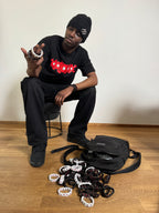 YNC X NEVER BEEN BRACELET - BLACK / WHITE