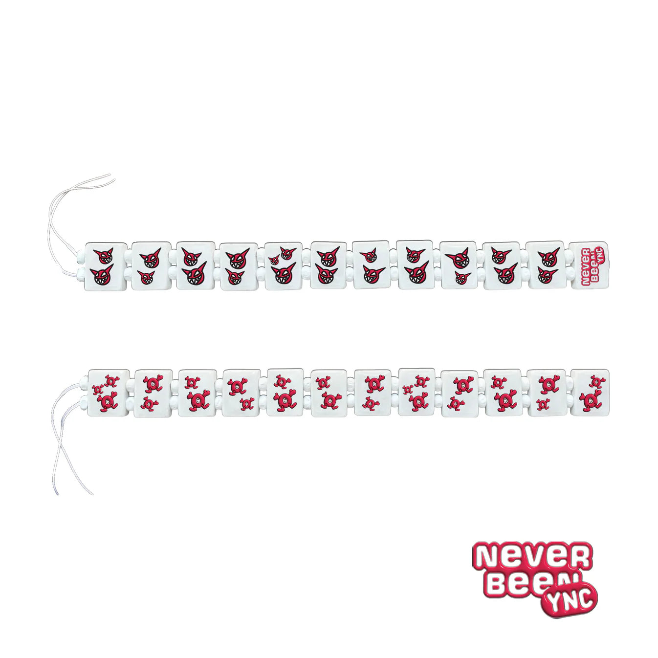 YNC X NEVER BEEN BRACELET -  WHITE