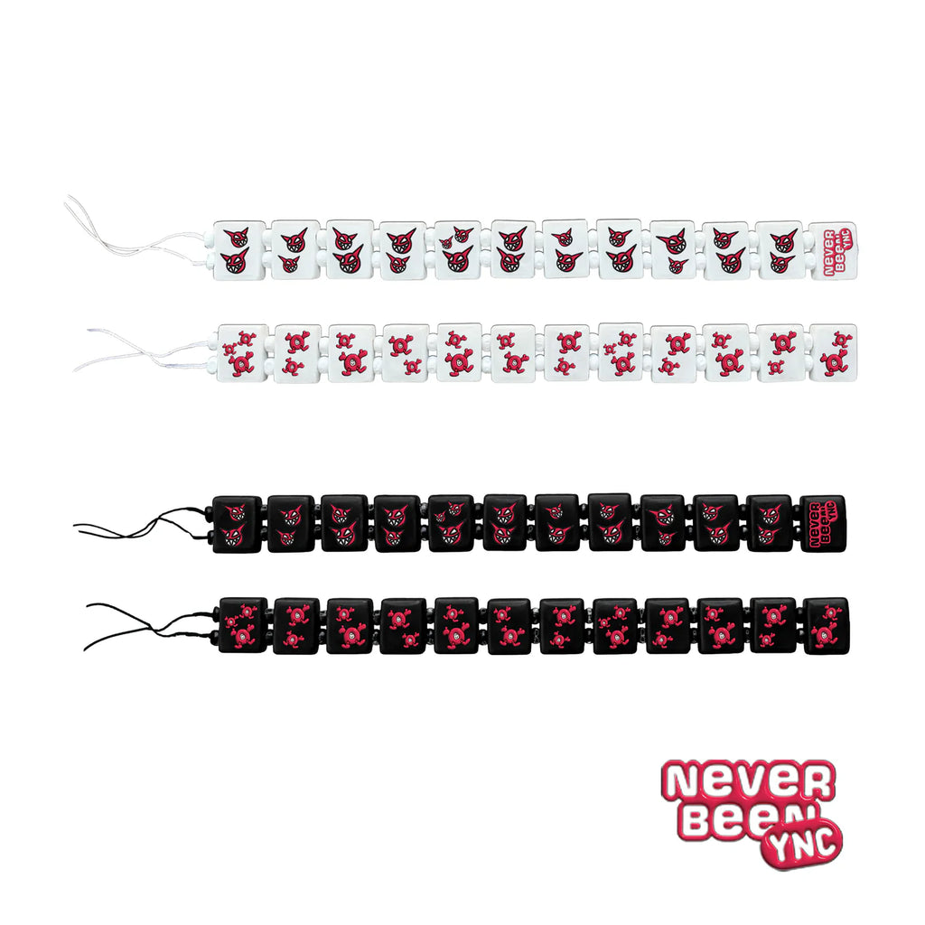 YNC X NEVER BEEN BRACELET - BLACK / WHITE